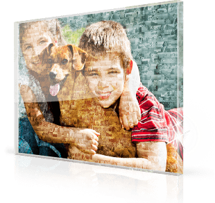 Mosaique photo Plexiglas enfants