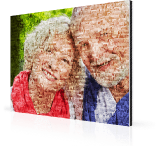 Mosaique photo alu séniors