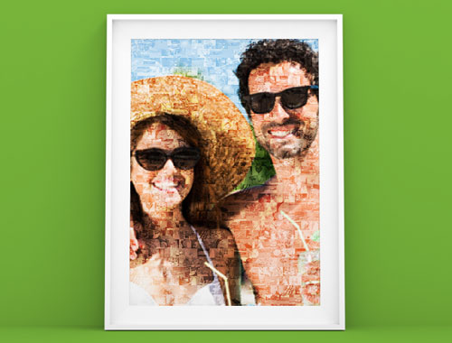 Poster Photo Mosaique