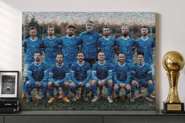mosaique photo equipe example