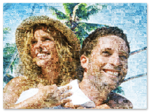 Photo composée de plusieurs petites photos